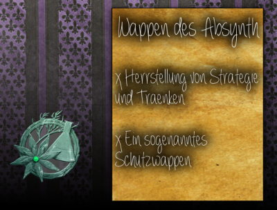Ihr Slogan: Kinder Gaias, Wir sind die Zukunft Eels, die Zweige eines gewaltigen Baums.<br />
Die Vereinigung unseres Nektars,<br />
das Wissen unserer Wurzel.<br />
<br />
Wir sind Gegenmittel und Gift.<br />
Wir sind Absynth.
